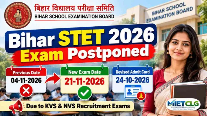 Bihar STET 2026 Exam