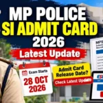 MP Police SI Admit Card 2026