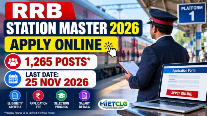 RRB Station Master Recruitment 2026